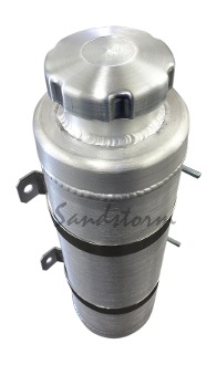 3x6 Vertical Spun Aluminum Gas Tank - .18 Gallon - 1/8 NPT