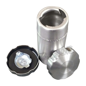 Picture of stainless steel coffee canister