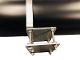 A close up of the side of a black tube
