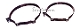 A pair of glasses with the same pattern as the picture.