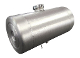 A large silver tank with two valves on top.