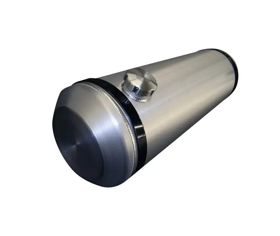 thumbnail image 2 of JSD 7 Gallon Round Aluminum Gas Tank – 8x33 End Fill With Fuel Gauge – 1/4 NPT Outlet 2 of 3