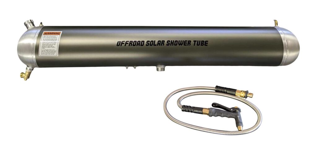 A black tube with an electrical wire attached to it.