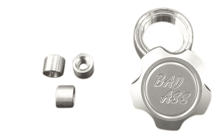 DIY Aluminum Custom Oil Tank Kit – 5 inch Domed end caps, Chopper, Bobber, -Badass cap - Image 3